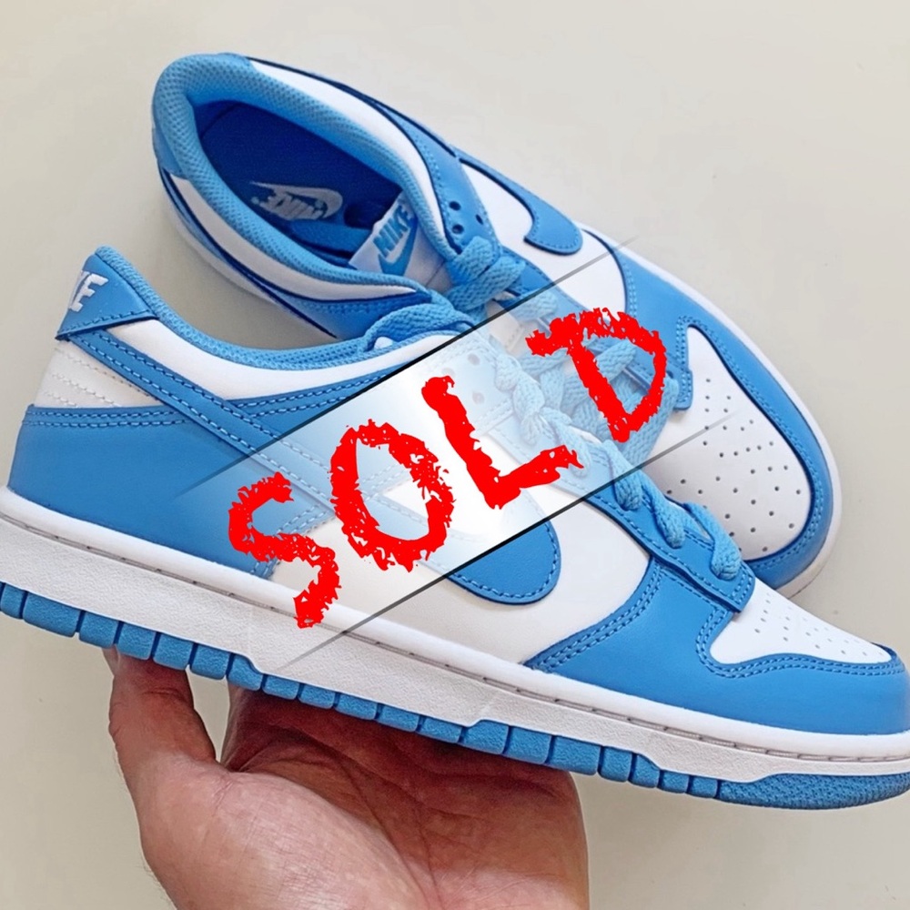 Nike ❌SOLD🎁Dunk Low UNC (SOLD OUT via Nike) Womens 8